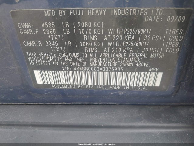 Subaru Outback 2.5i Premium