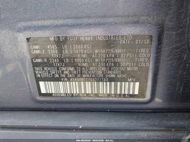Subaru Outback 2.5i Premium