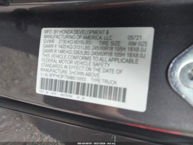 Honda Ridgeline Rtl-e