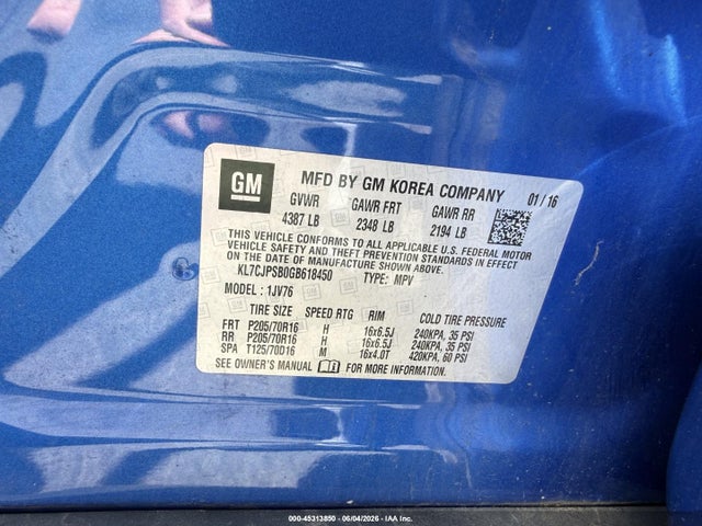 Chevrolet Trax Lt