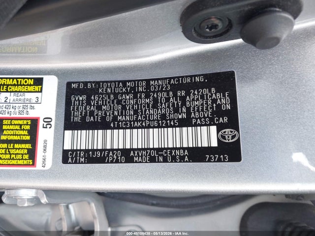Toyota Camry Le Hybrid