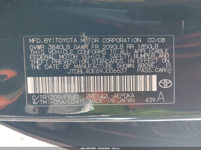 Toyota Corolla Le