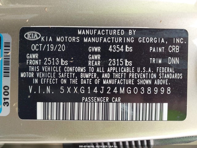 Kia K5 Lxs