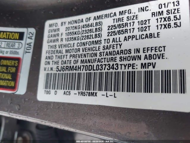 Honda CR-V Ex-l