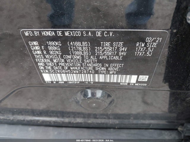 Honda HR-V Awd Ex