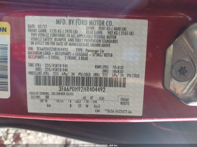 Ford Fusion Se