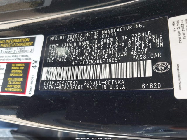 Toyota Camry Le