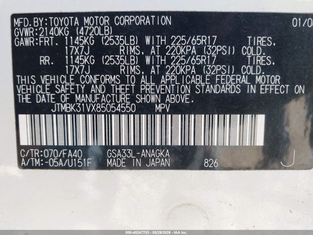 Toyota RAV4 Limited V6