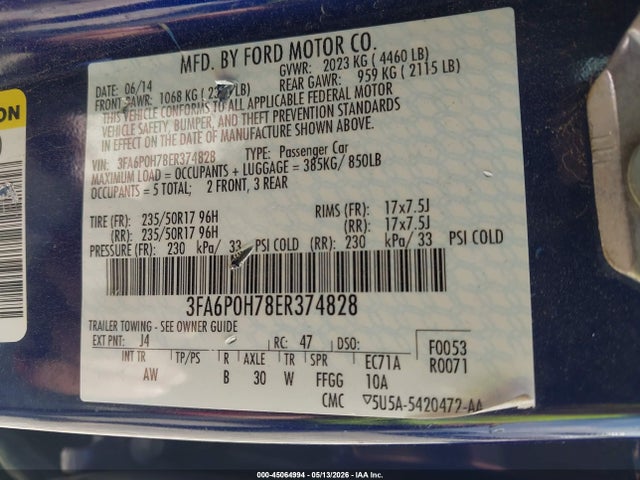 Ford Fusion Se