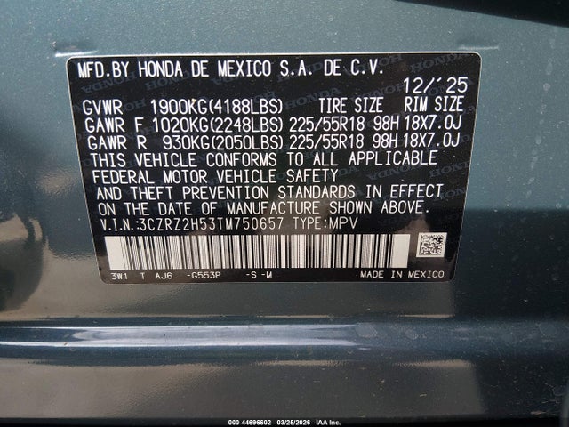 Honda HR-V Awd Sport