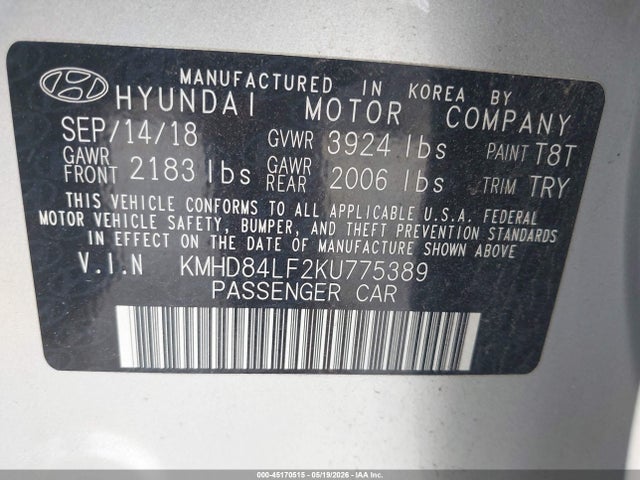 Hyundai ELANTRA Sel