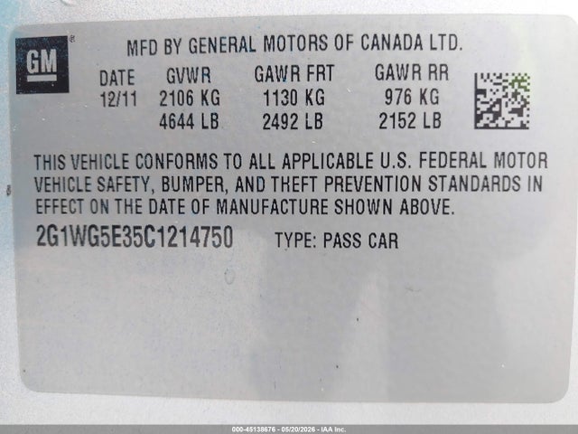 Chevrolet Impala Lt