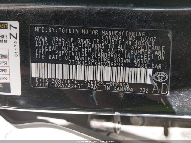 Toyota Matrix Xr