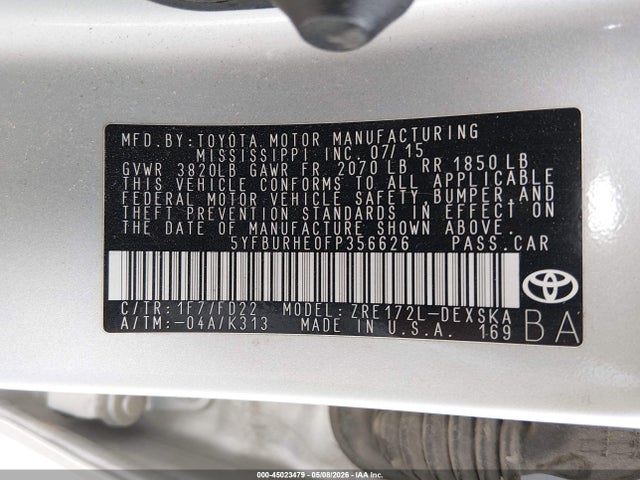 Toyota Corolla S Plus