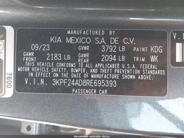 Kia Forte Lx