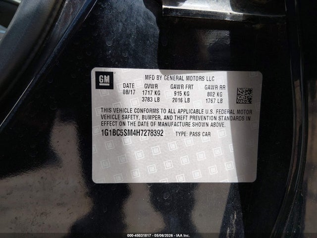 Chevrolet Cruze Ls Auto