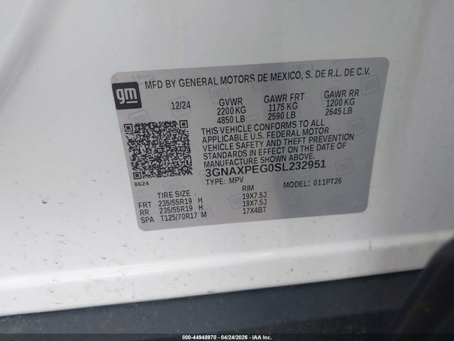 Chevrolet Equinox Awd Lt