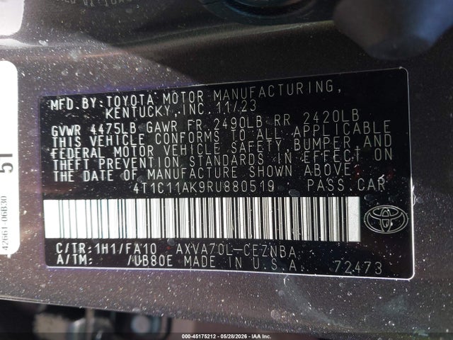 Toyota Camry Le