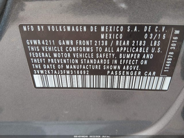 Volkswagen Jetta 2.0l S
