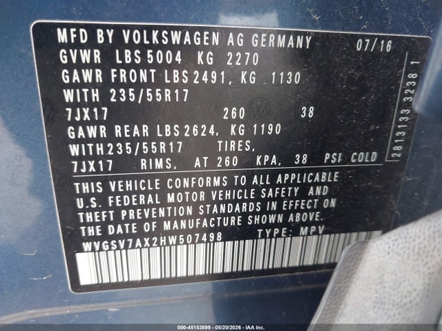 Volkswagen Tiguan 2.0t Wolfsburg Edition