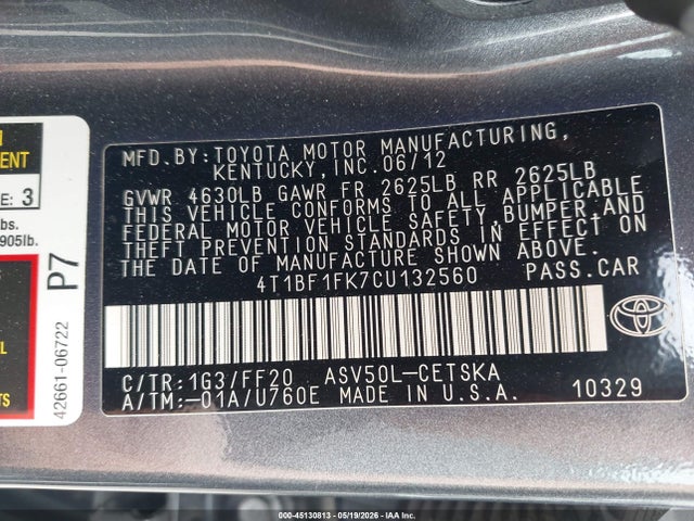 Toyota Camry Se