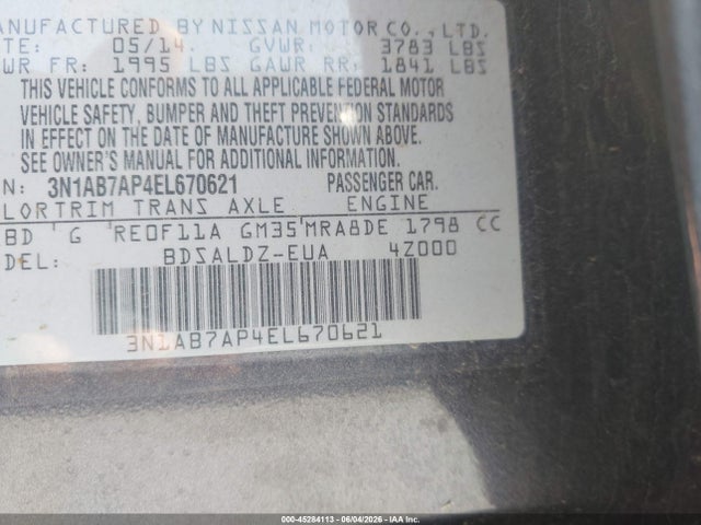 Nissan Sentra Sv