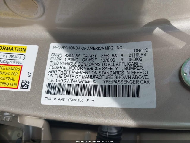 Honda Accord Ex