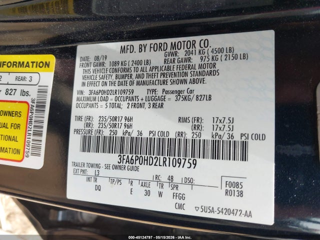 Ford Fusion Se