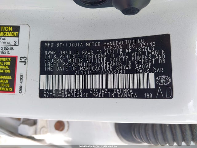 Toyota Corolla Le