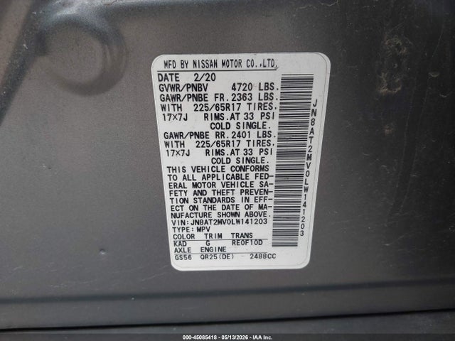 Nissan Rogue Sv Intelligent Awd
