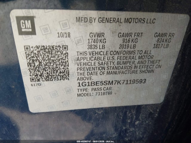 Chevrolet Cruze Lt
