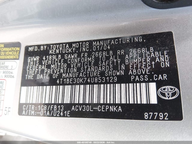 Toyota Camry Le