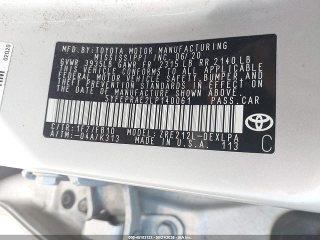 Toyota Corolla Le