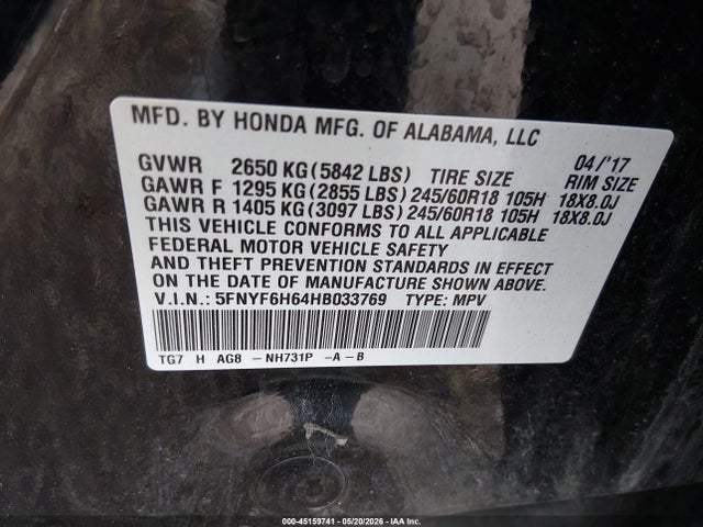 Honda Pilot Ex-l
