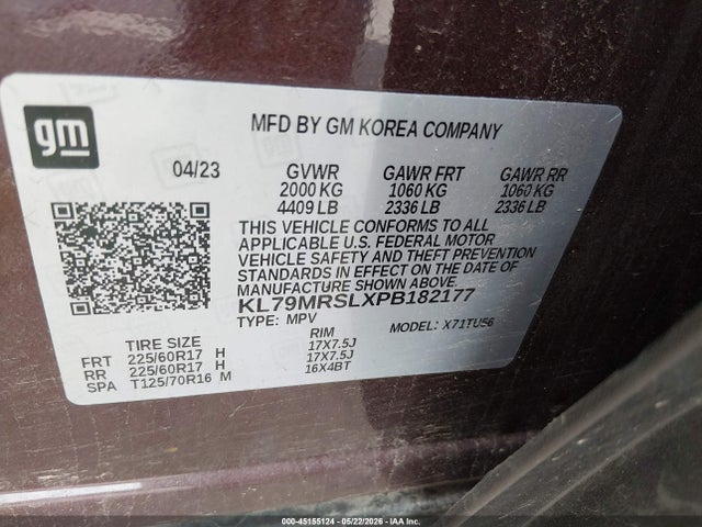 Chevrolet Trailblazer Awd Lt