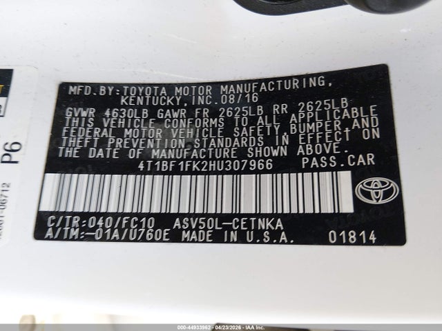 Toyota Camry Le