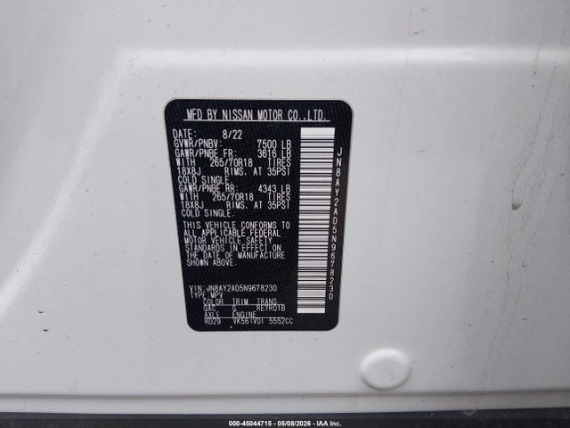 Nissan Armada Sv 4wd