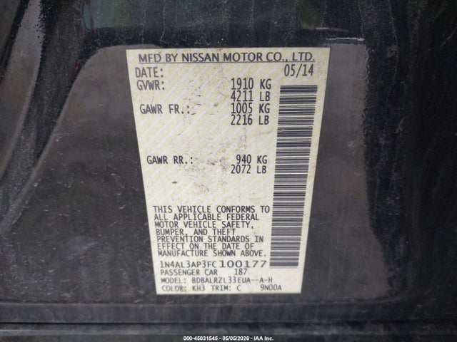Nissan Altima 2.5 Sl