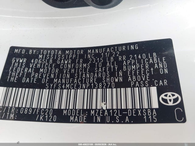 Toyota Corolla Se