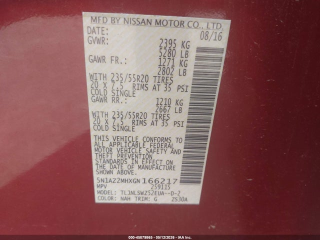 Nissan Murano Platinum