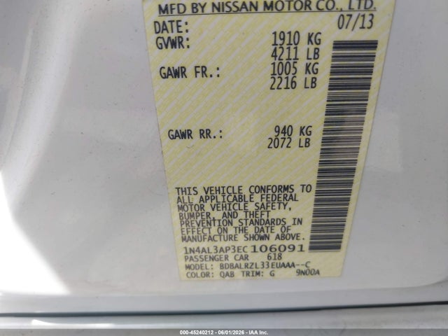 Nissan Altima 2.5 S