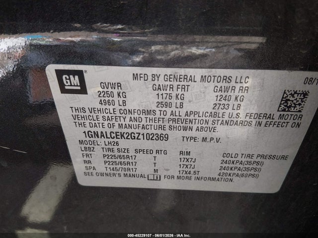 Chevrolet Equinox Lt