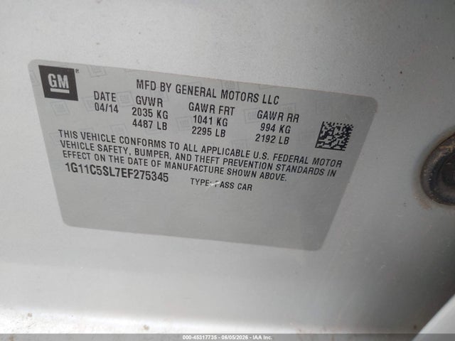 Chevrolet Malibu 1lt