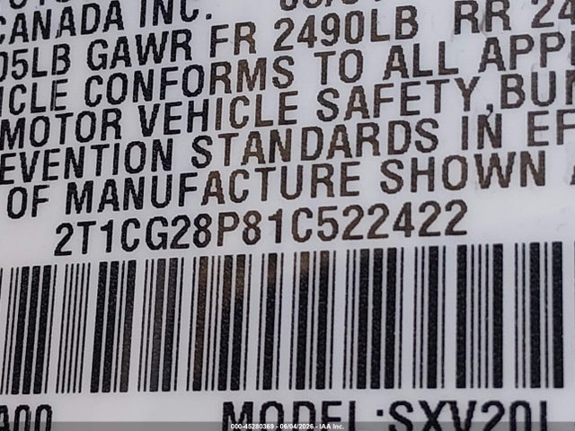 Toyota Camry Se