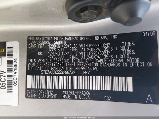 Toyota Sienna Xle Limited