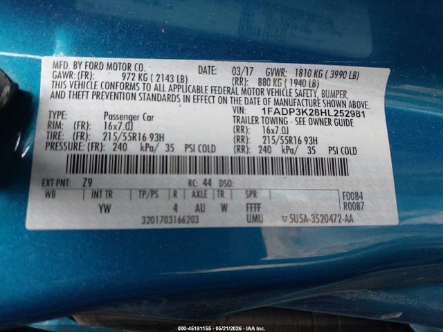Ford Focus Se