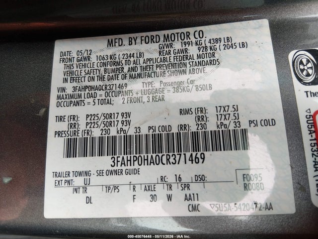 Ford Fusion Se