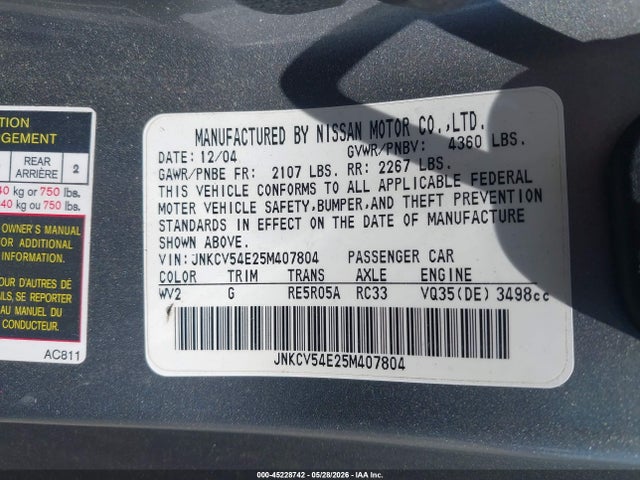 INFINITI G35