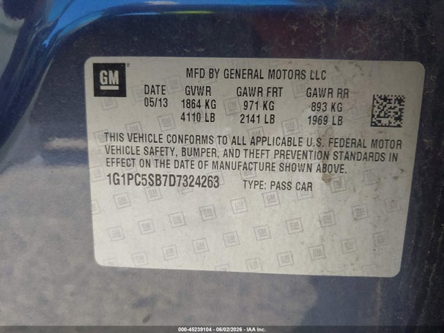 Chevrolet Cruze 1lt Auto