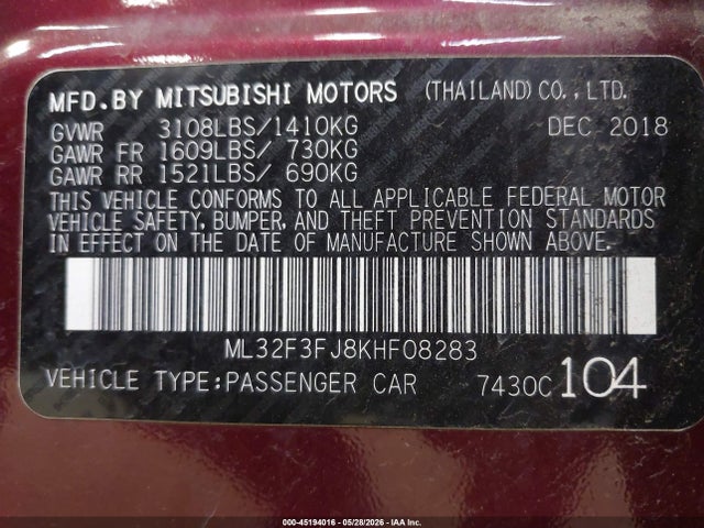 Mitsubishi Mirage Es